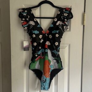 Averie Swimsuit Harlow Asian inspired print